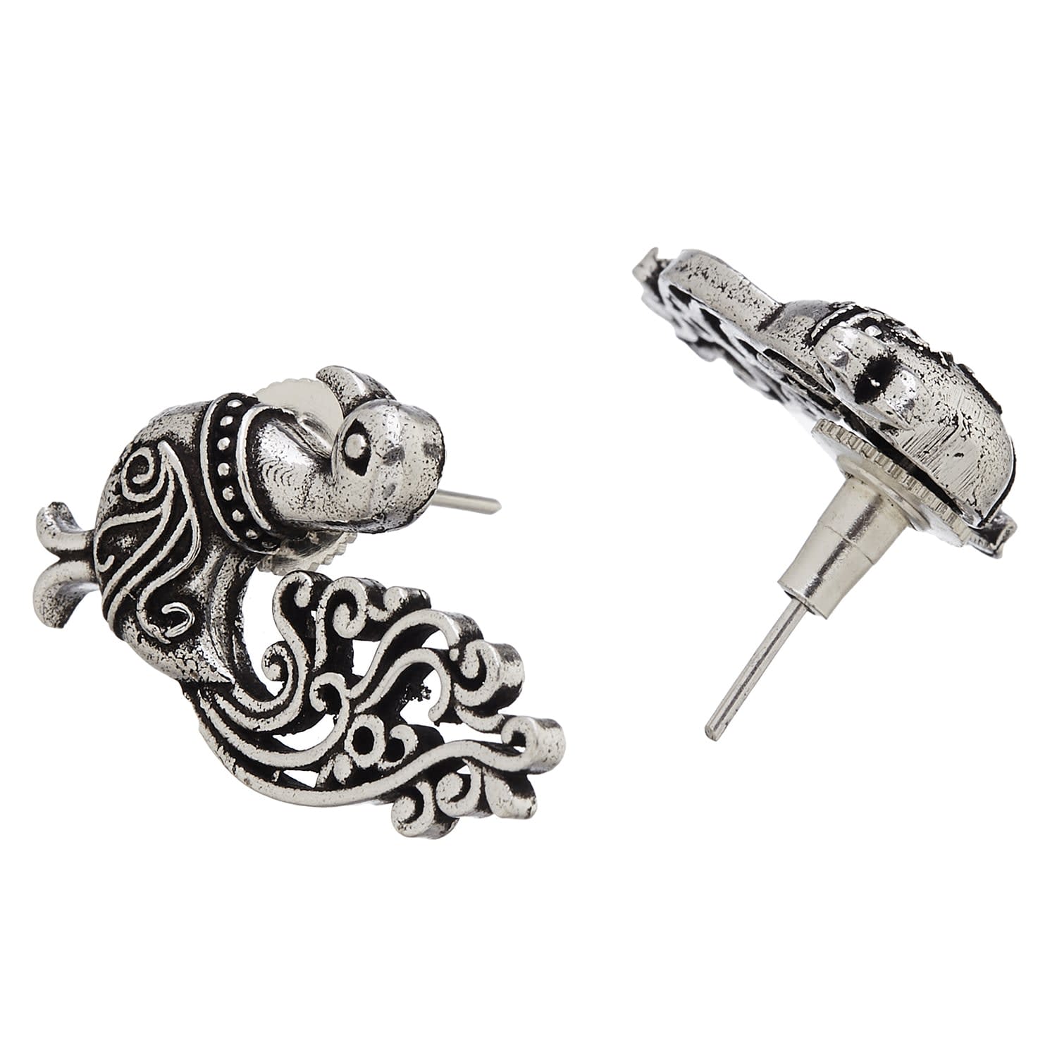 ATIBELLE Oxidised Contemporary Studs