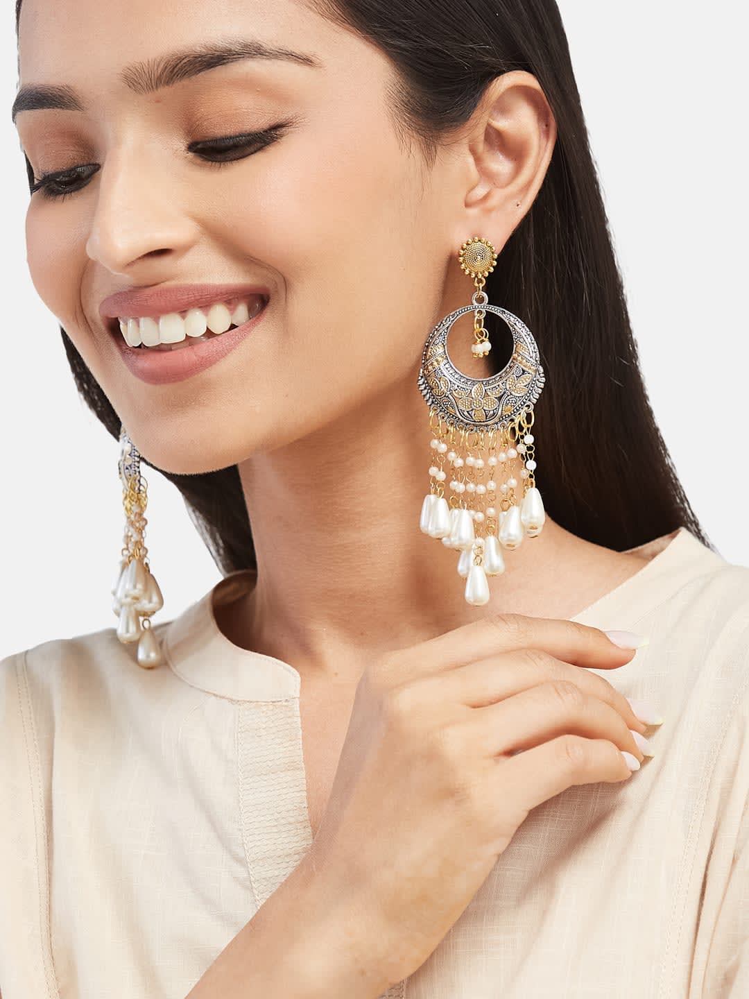ATIBELLE Contemporary Chandbalis Earrings