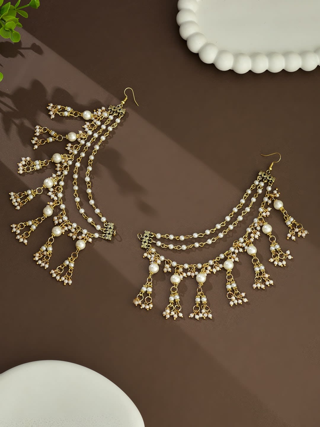 ATIBELLE Contemporary Ear Chain Earrings
