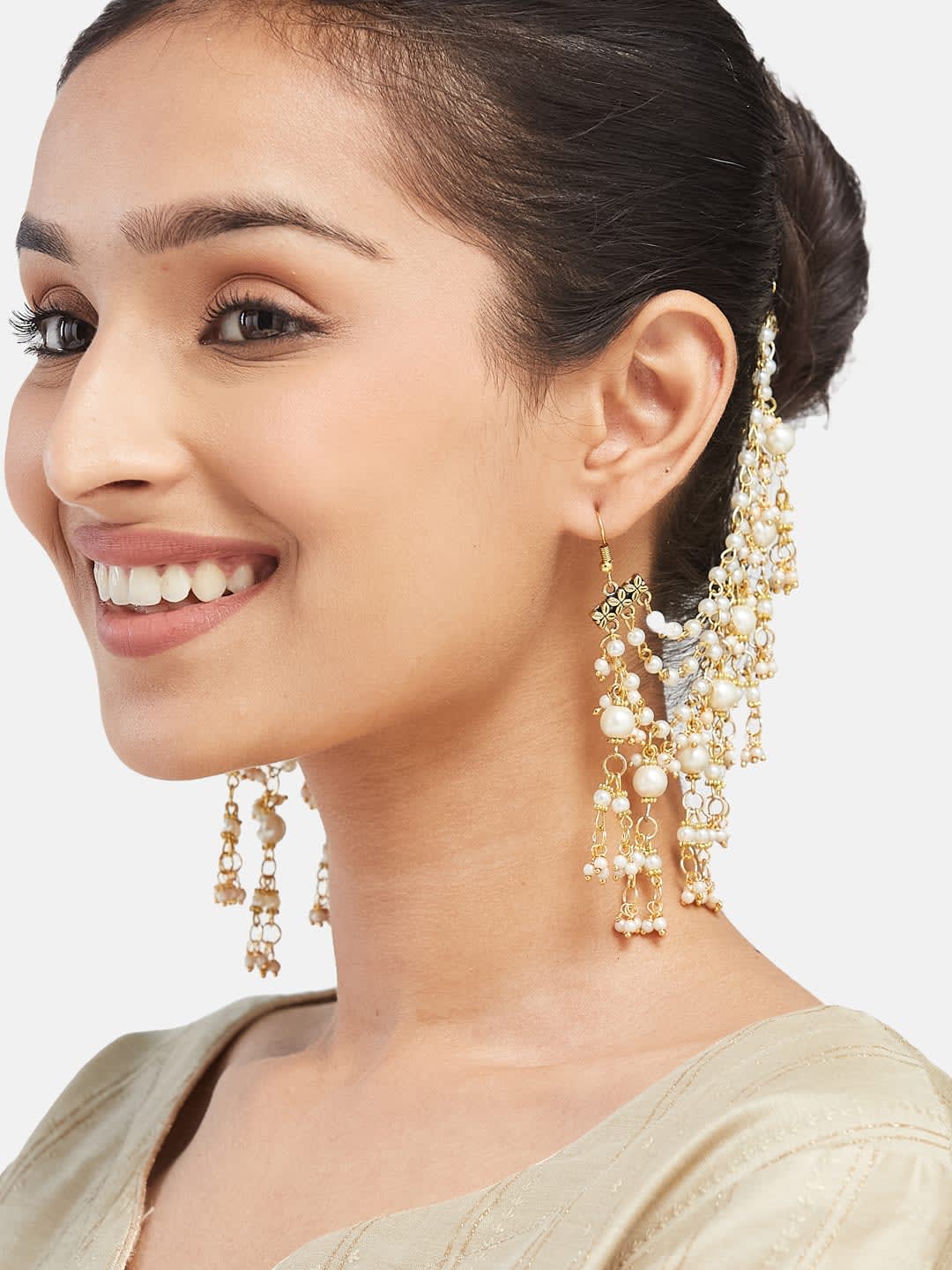 ATIBELLE Contemporary Ear Chain Earrings