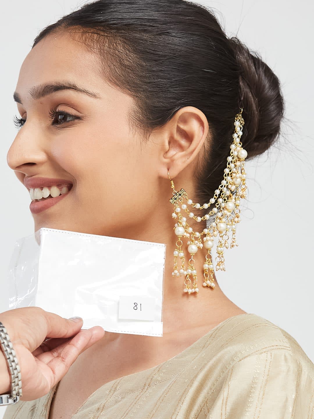 ATIBELLE Contemporary Ear Chain Earrings