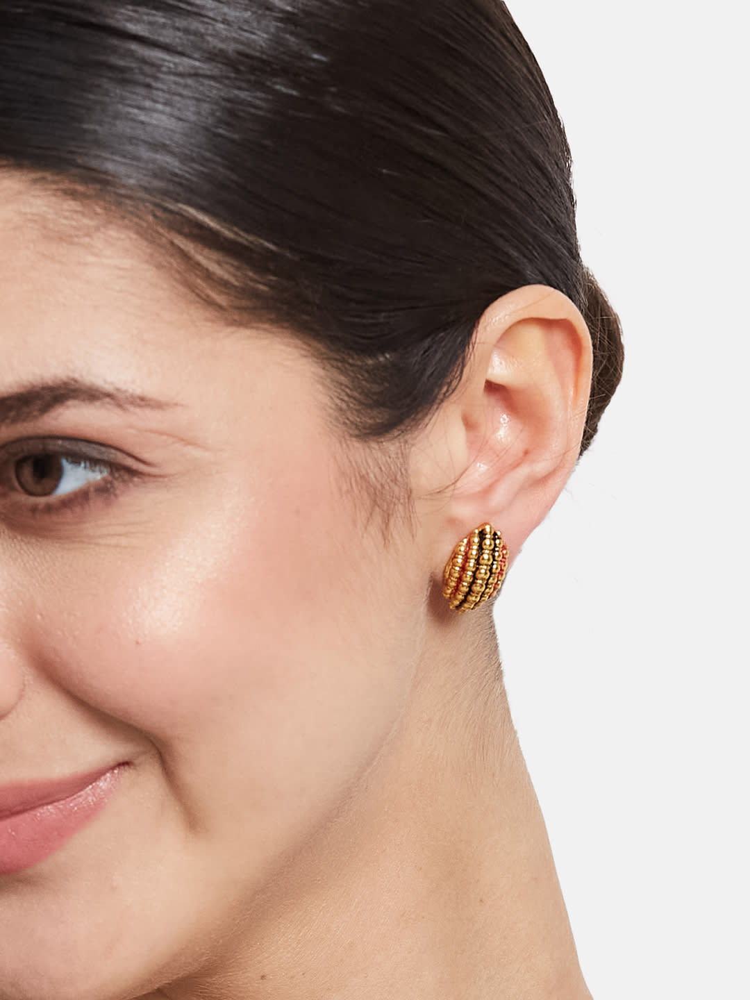 ATIBELLE Gold Plated Contemporary Studs