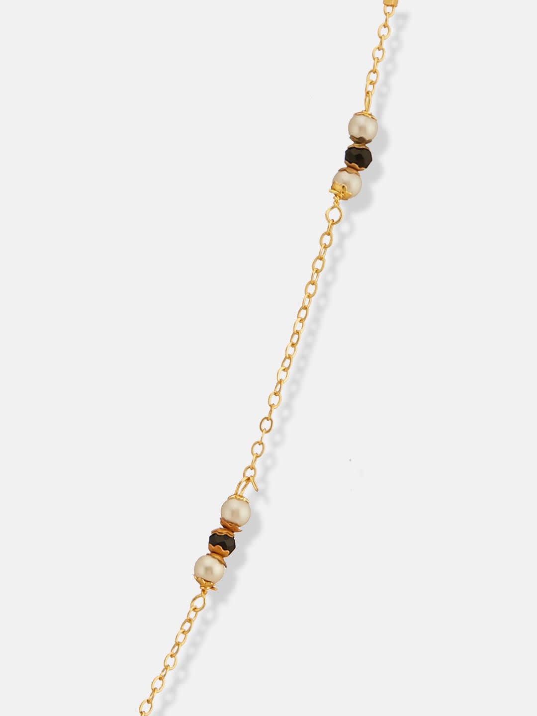 ATIBELLE Gold-Plated Cubic Zirconia Studded Mangalsutra