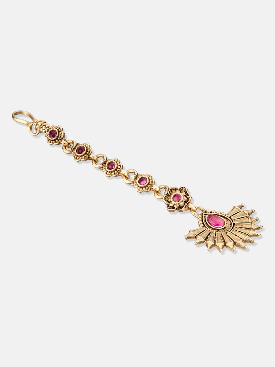 ATIBELLE Gold-Plated Stone Studded Maang Tikka