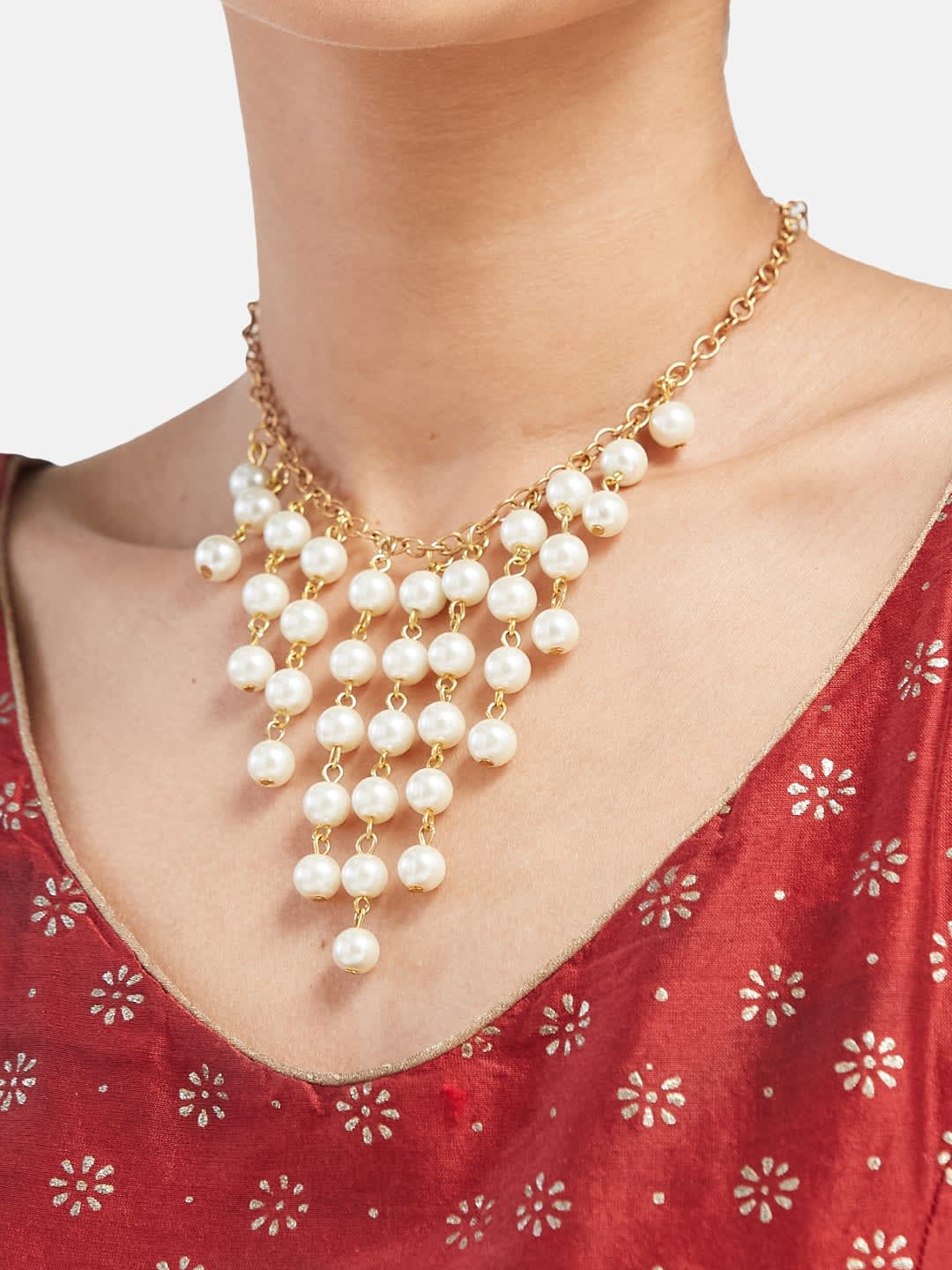 ATIBELLE Brass Gold-Plated Necklace