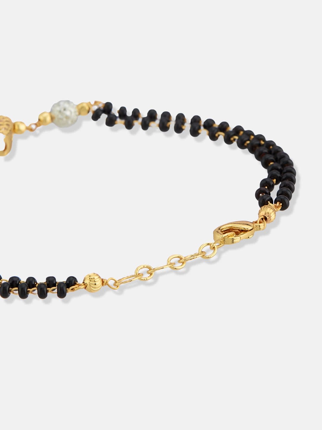 ATIBELLE Gold-Plated Cubic Zirconia Studded Mangalsutra