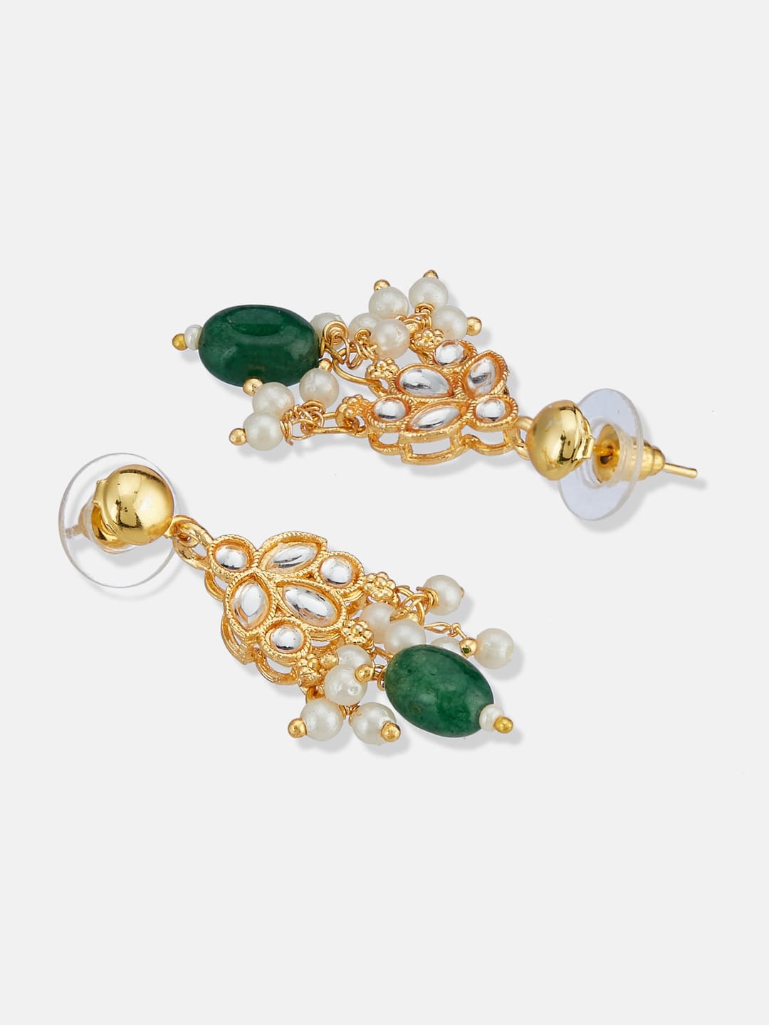 ATIBELLE Gold-Plated Kundan Studded Jewellery Set