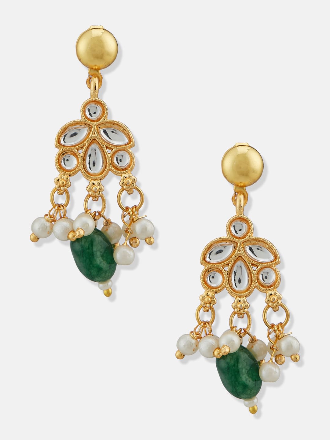 ATIBELLE Gold-Plated Kundan Studded Jewellery Set