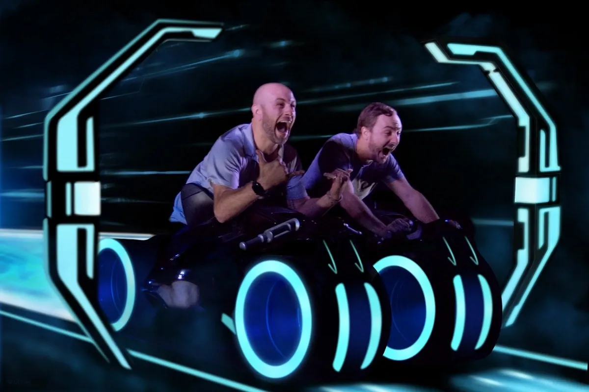 Magic Kingdom Tron Lightcycle Run vehicle.webp