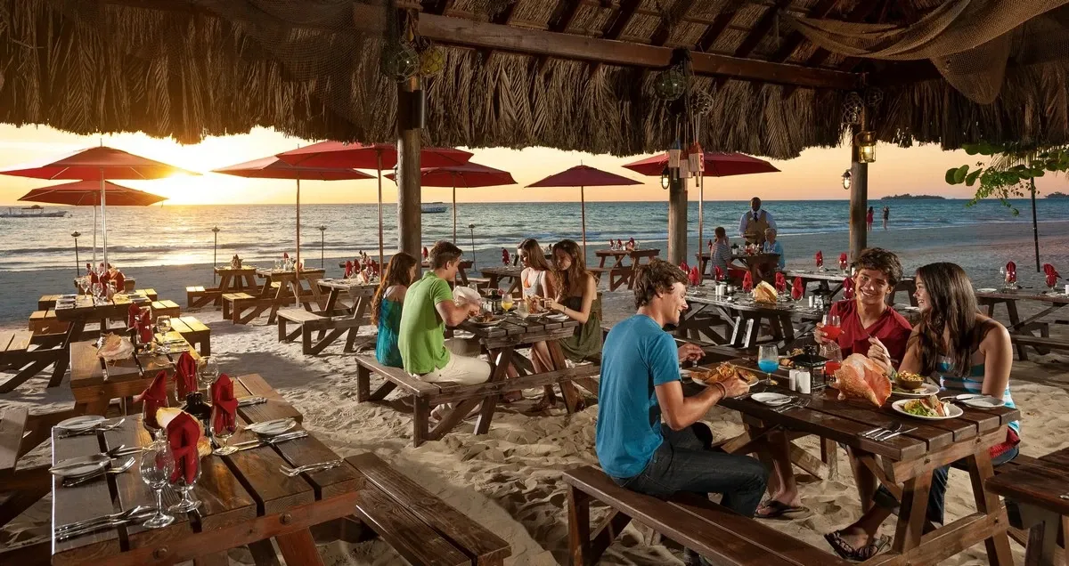 Beaches Resorts Negril beach restaurant.webp
