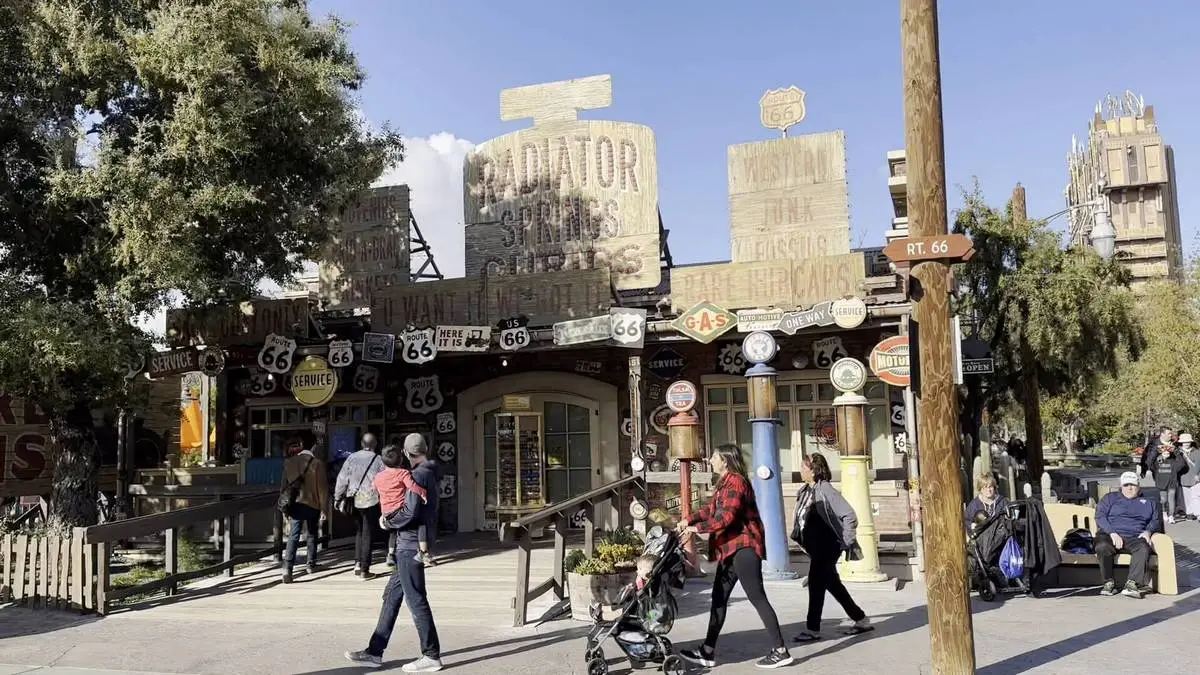 Disney California Adventure Radiator Springs plaza.webp