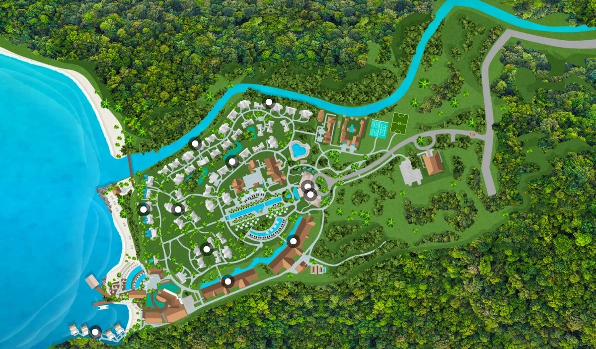 Sandals Saint Vincent resort map.webp