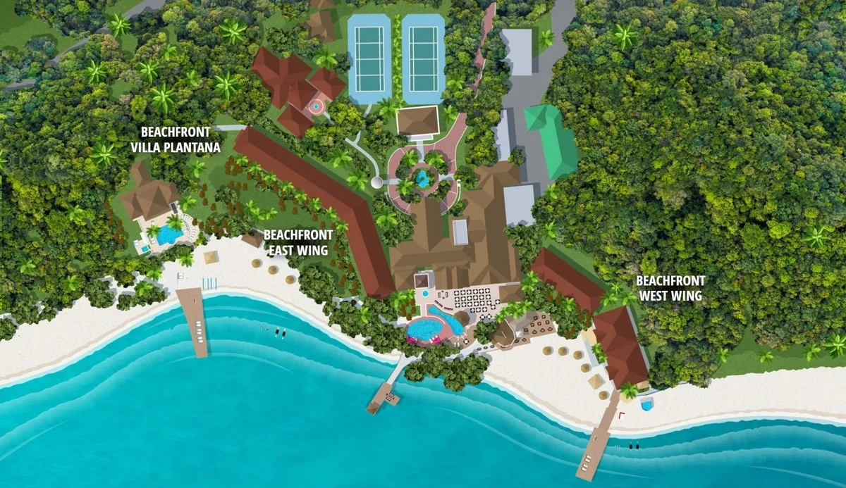 Sandals Royal Plantation Resort map.webp