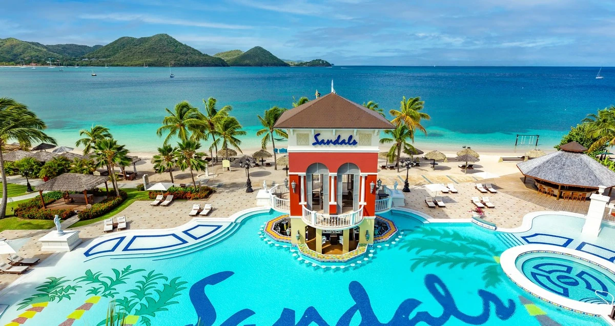 Sandals Grande St Lucian main pool.webp