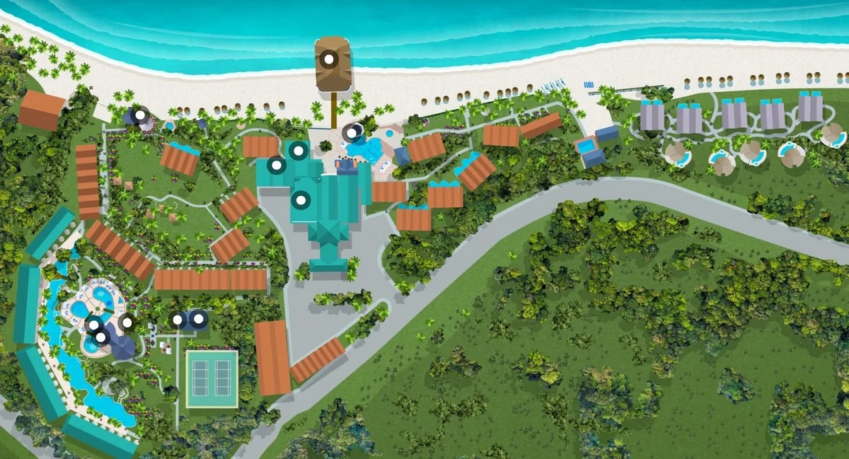 Sandals Halcyon Beach resort map.webp