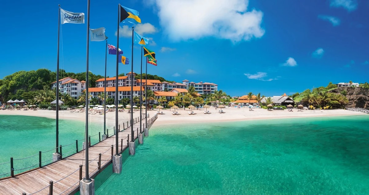 Sandals Grenada beach entrance.webp