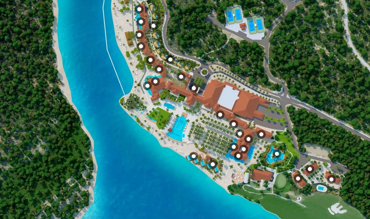Sandals Royal Curaçao resort map.webp