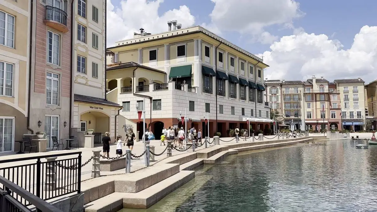 Loews Portofino Bay Hotel boardwalk.webp