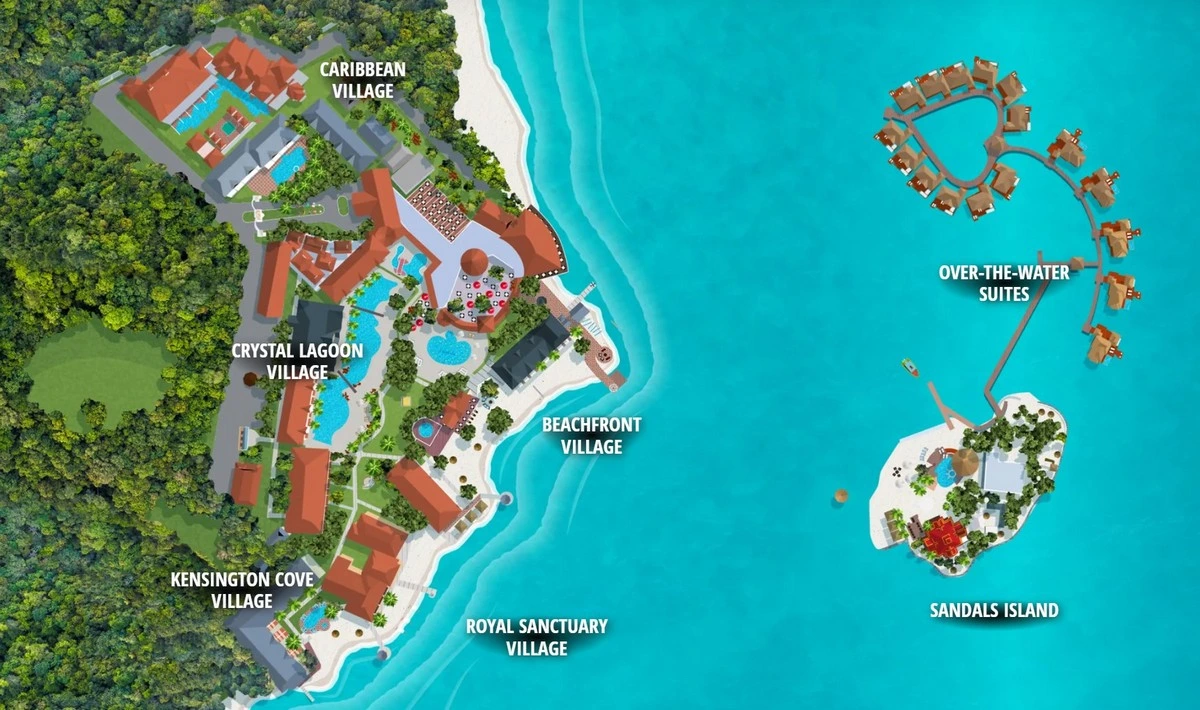Sandals Royal Caribbean resort map.webp