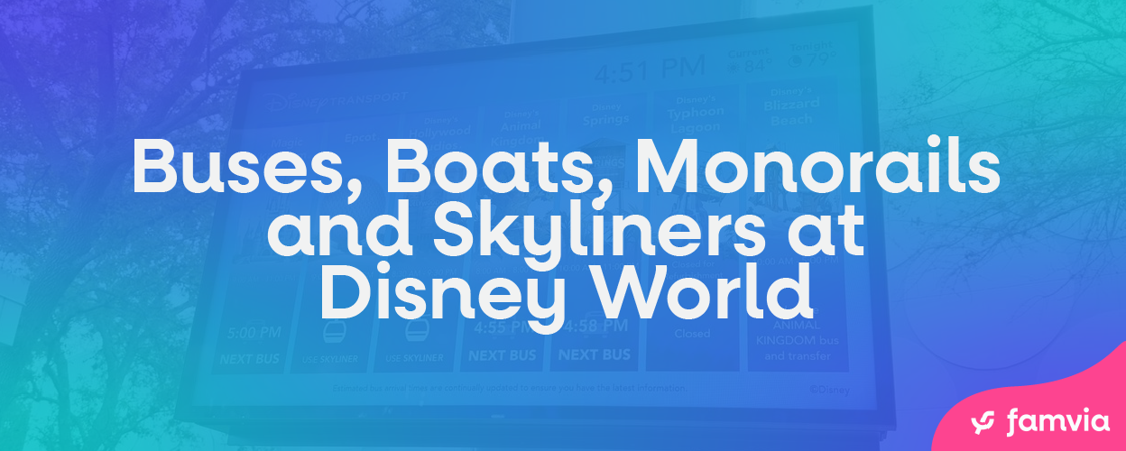 Buses, Boats, Monorails and Skyliners at Disney World