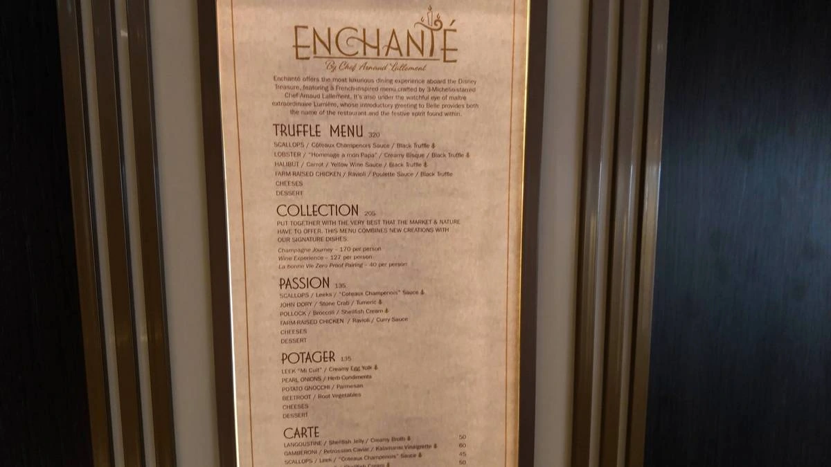 Disney Treasure Enchante Menu.webp