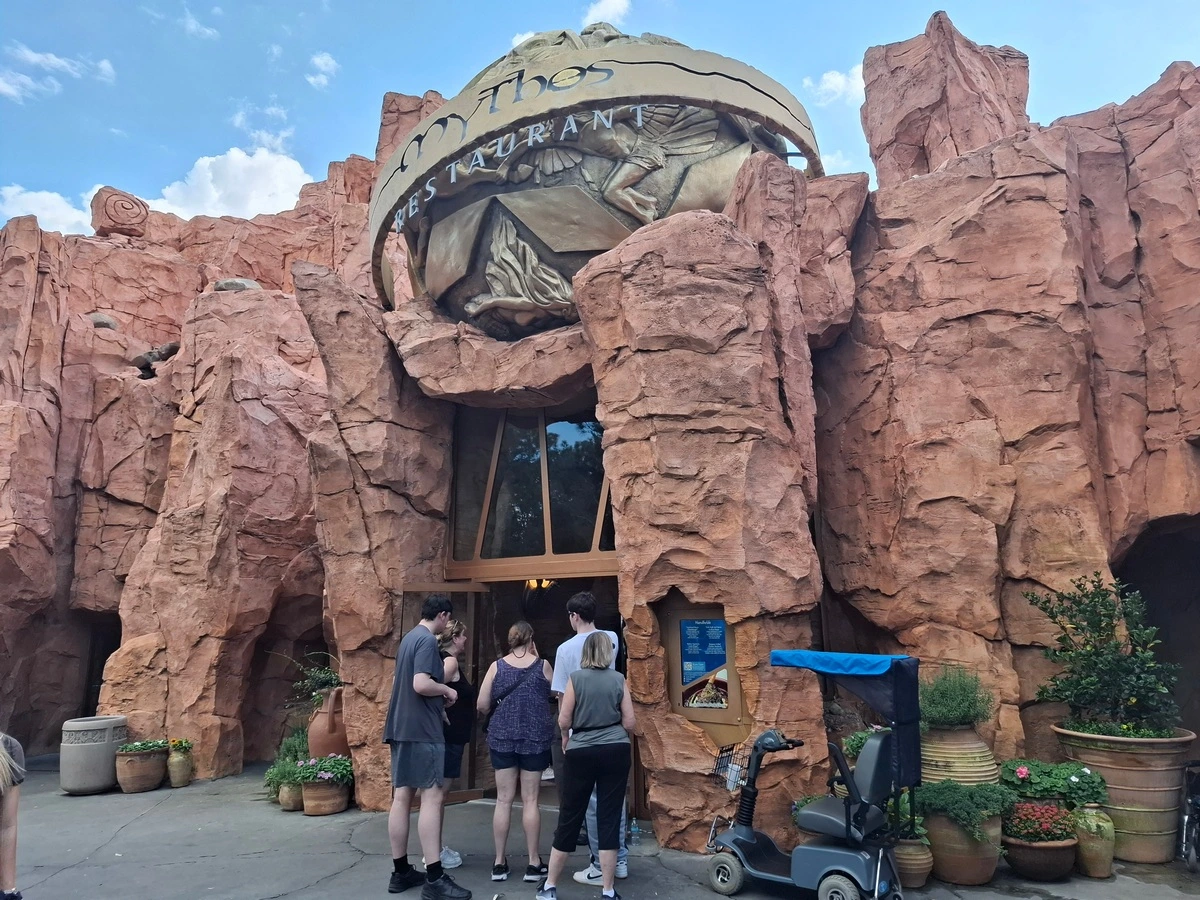 Islands of Adventure Mythos Restaurant entrance.webp