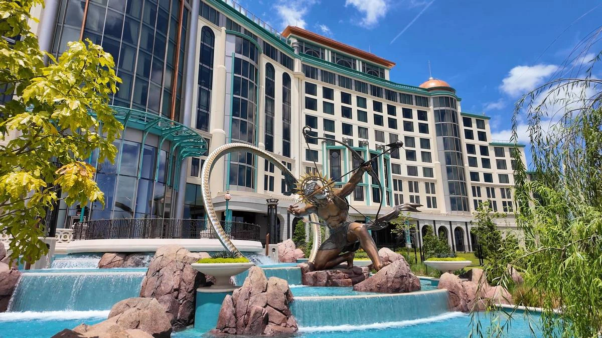 Epic Universe Grand Helios Hotel entrance.webp
