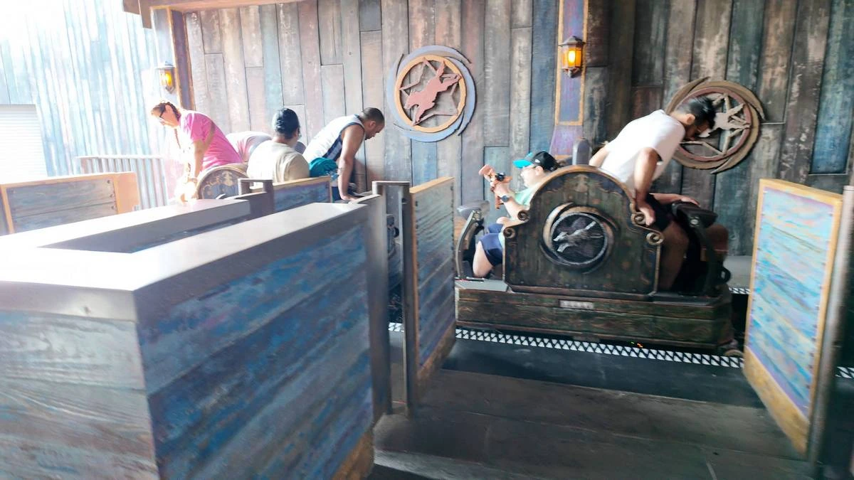 Curse of the Werewolf ride vehicle.webp