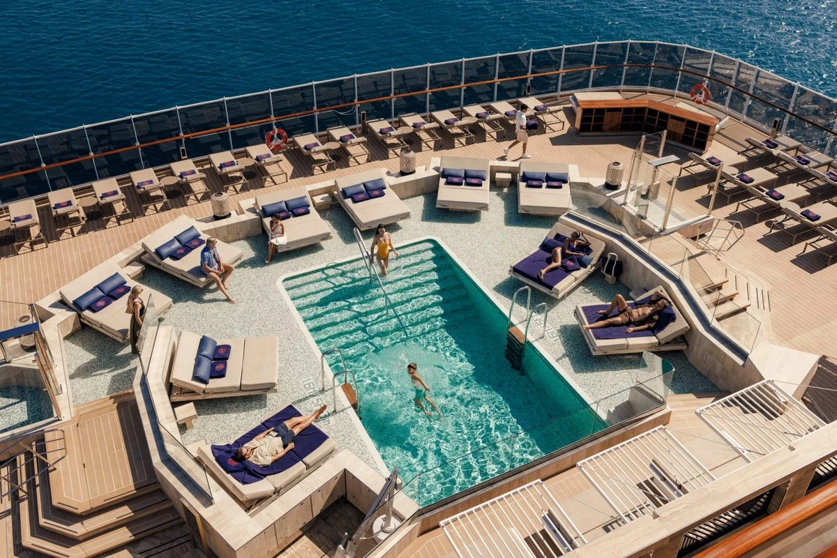 Explora Journeys pool aerial view.webp