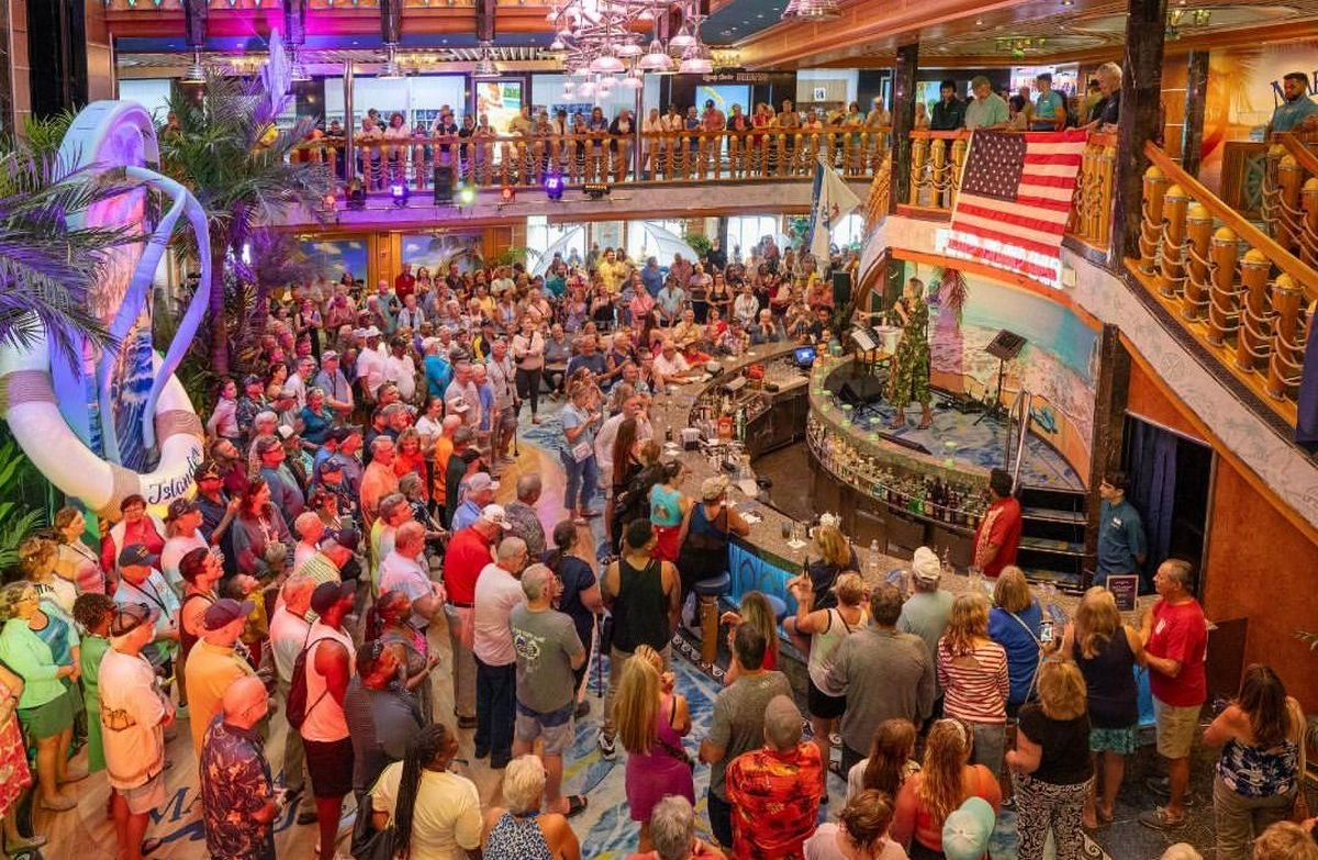 Margaritaville at Sea atrium.webp
