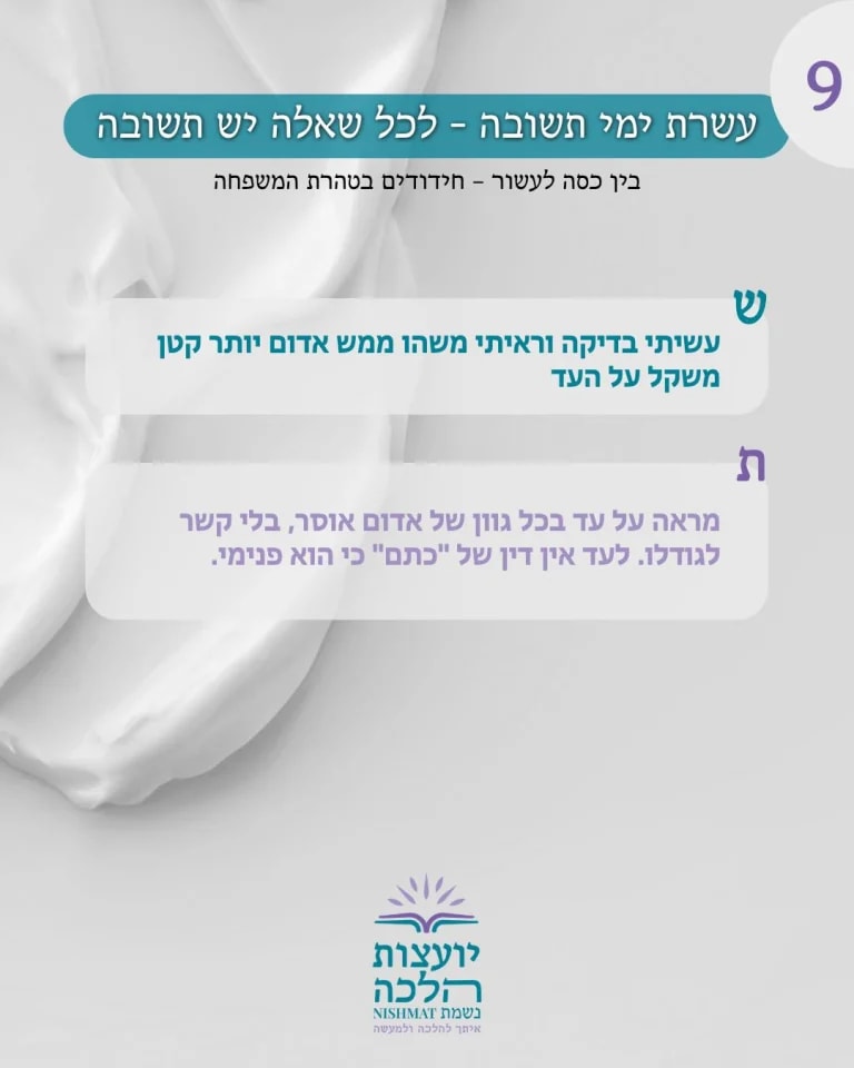 Instagram post from nishmat_yoatzot_halacha. This post is in position 0.