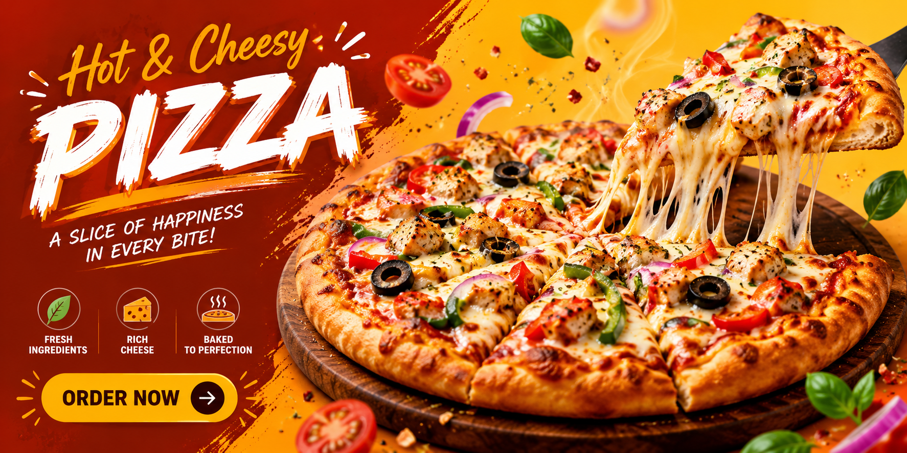 Fresh Pizza, Hot Delivery