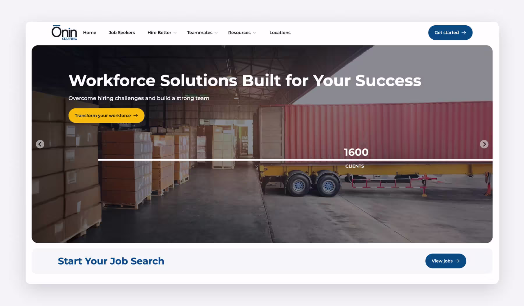 Ōnin Staffing Website