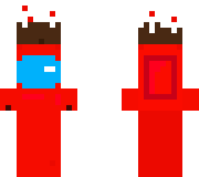 Red imposter in cake hat