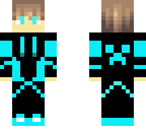 neon blue super cool pro gamer boy with ...