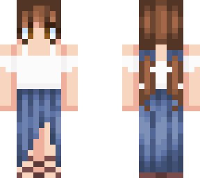 Long Blue Skirt