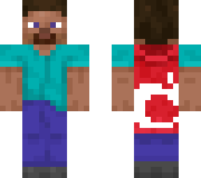 Steve with a cape (Mojang)