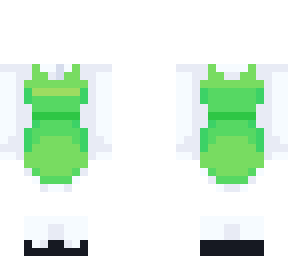green dress