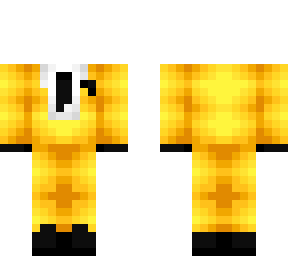 OB - Bright Yellow Suit & Black Tie