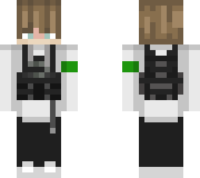 boy with green airsoft color