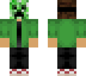 Boy in Creeper Mask