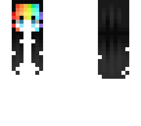 Female HB - Midnight Black w/ Rainbow Ba...