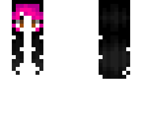 Female HB - Black w/ Pink Bangs