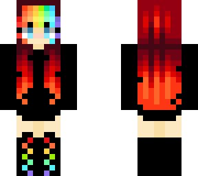 ~Rainbow Red Girl!~