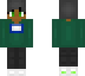 Black Female sweater Girl (green) V3.1