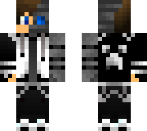 Black and white Cyborg Gamer
