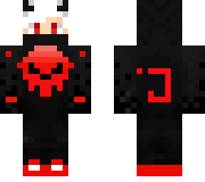 J logo skin for Minecraft gamer boy