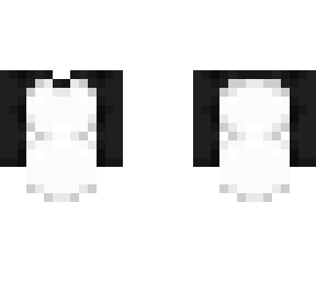 OB - Black Sleeves & Fit w/ White Dress