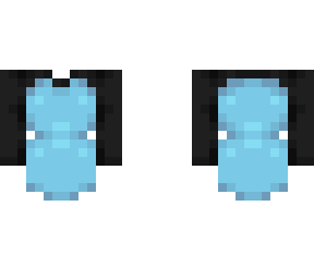 OB - Black Sleeves & Fit w/ Light Blue Dress