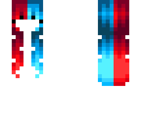 Female HB - 3D Red & Blue Split